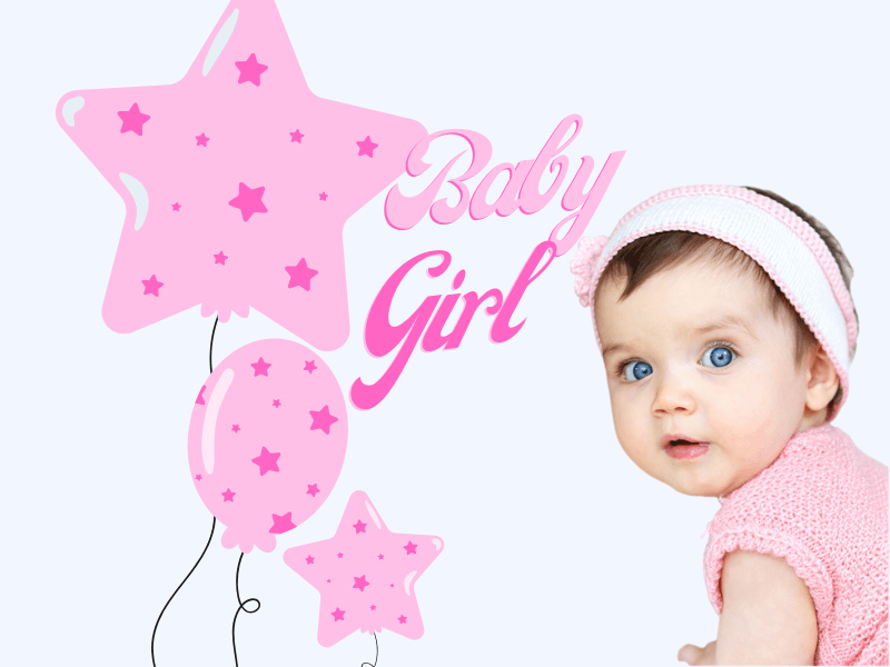 Baby Girl Glitter Gift Baskets