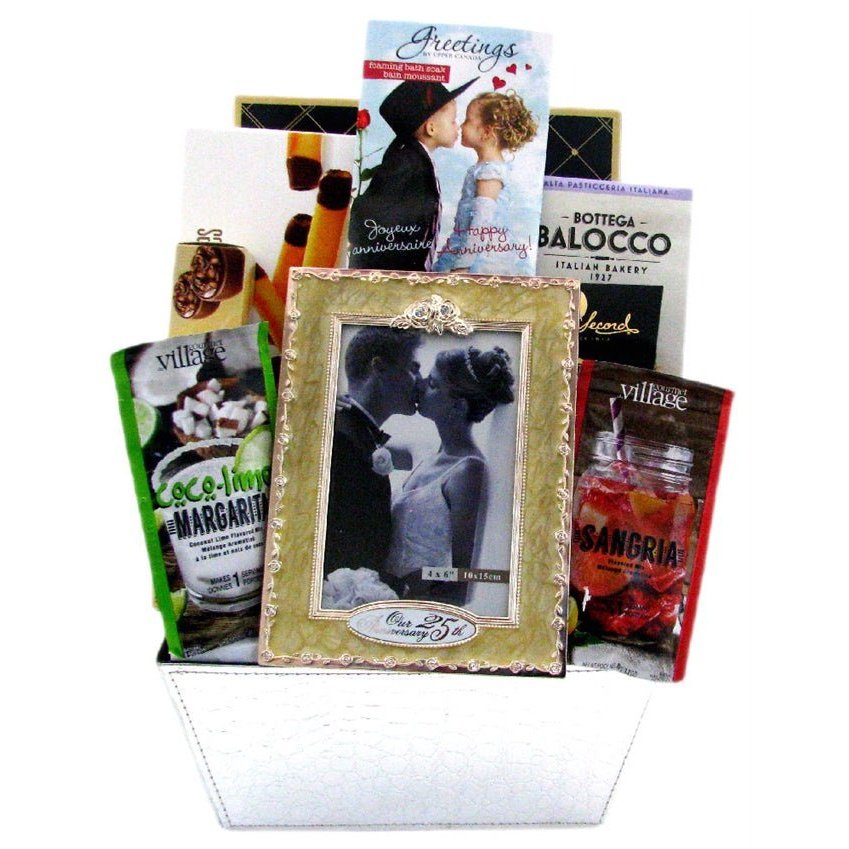 Bride and Groom's Special Day Glitter Gift Baskets Glitter Baskets