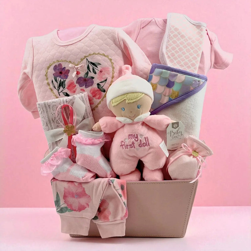 Baby Girl - Glitter Baskets