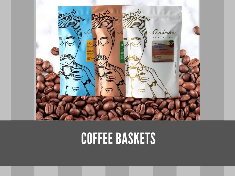 Coffee Glitter Gift Baskets