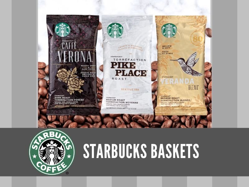 Starbucks Coffee Glitter Gift Baskets