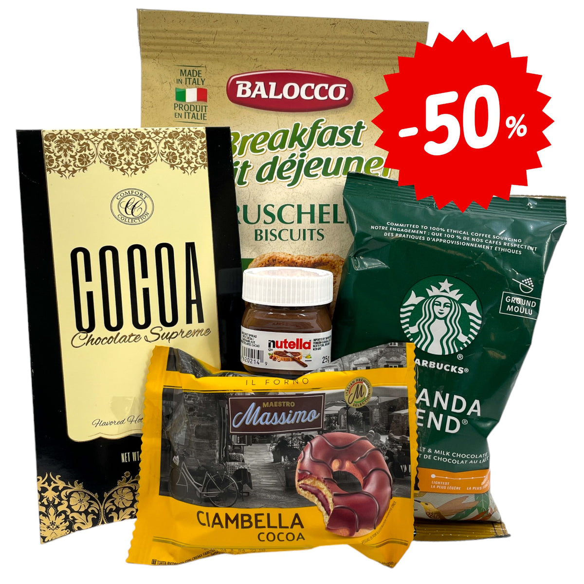 SALE -Gourmet Breakfast Delights: Starbucks, Nutella and Donut Gift Pack REGULAR PRICE $26
