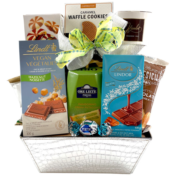 Panier-cadeau de trésors de chocolat exquis