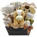 Caramel Spots Precious Moments Baby Basket