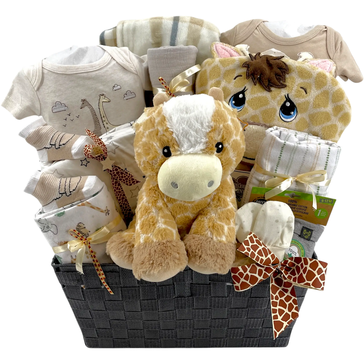 Caramel Spots Precious Moments Baby Basket
