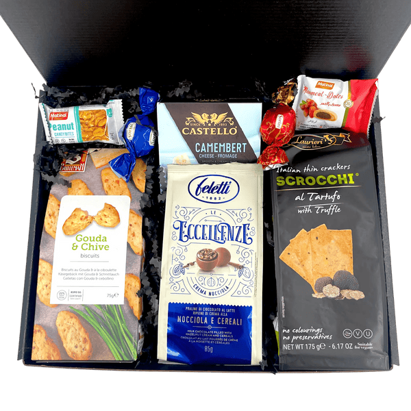 Panier fromages et chocolats Winter Elegance - Cadeau d'entreprise idéal pour Noël