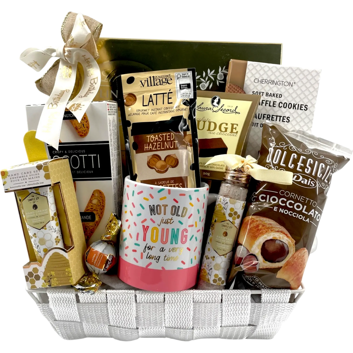 Le panier-cadeau d'anniversaire le plus vieux que j'aie jamais été