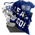 Cesta de regalo para bebé de los Toronto Maple Leafs para aficionados al hockey