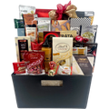 Panier-cadeau de chocolat de luxe et de délices gourmands