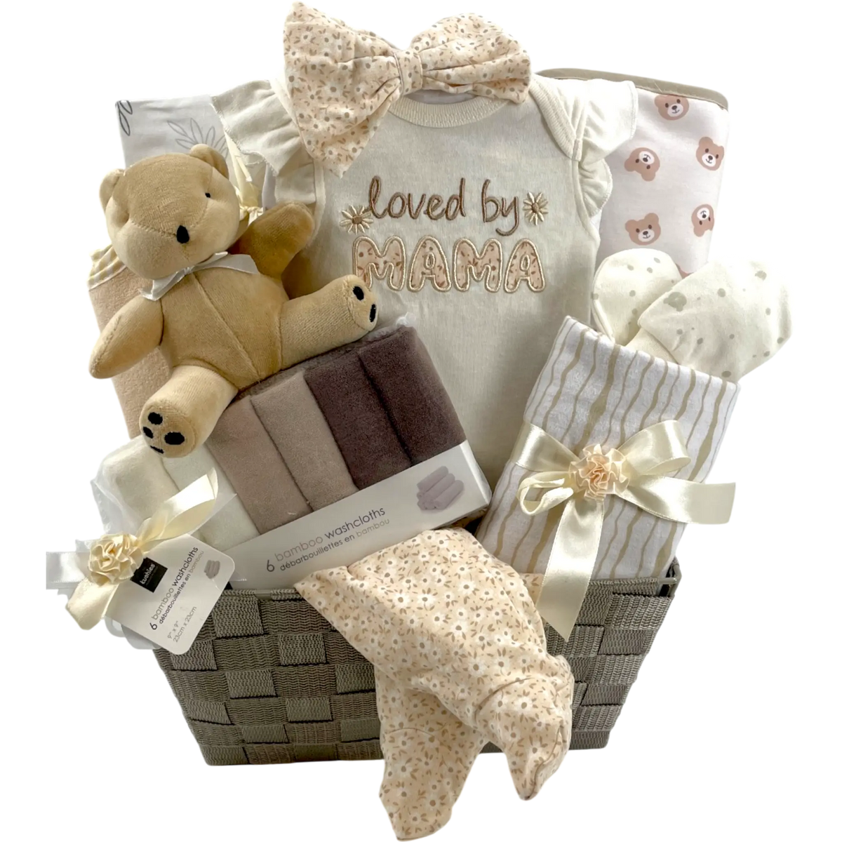 Loved by Mama Bear Baby Gift Basket