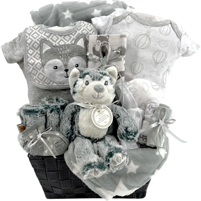 Welcome Lil Fox Baby Basket