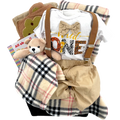 Wild One Safari Bear Snuggle Baby Gift Basket