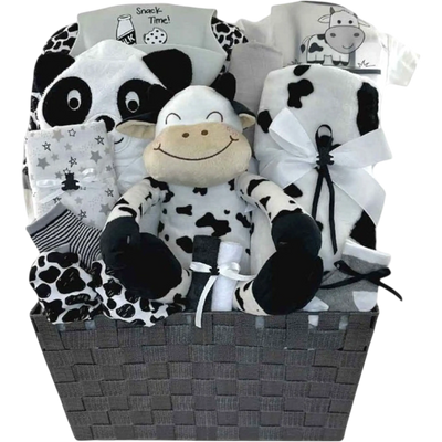 Moo at First Sight Baby Shower Gift Basket