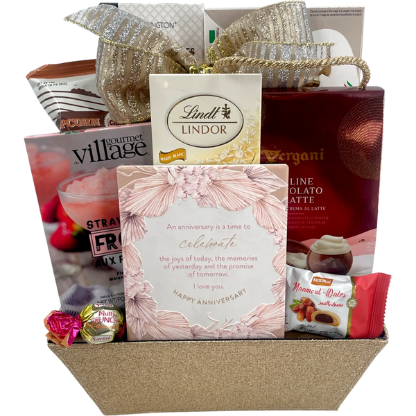 Pralines and Promises Anniversary Gift Basket