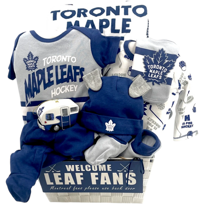 First Drop of the Puck Maple Leafs Baby Gift Set
