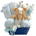 Lil Teddy Arrival Boy - The Perfect Baby Boy Gift Basket