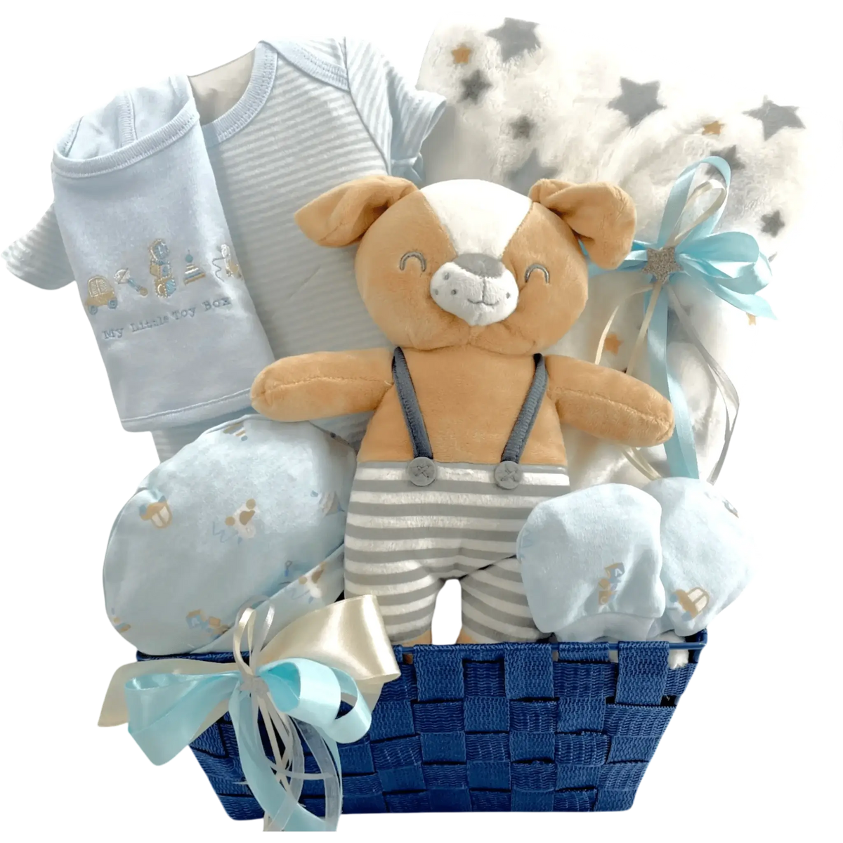 Lil Teddy Arrival Boy - The Perfect Baby Boy Gift Basket