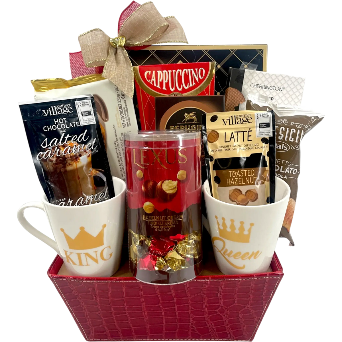 Crown for Two Chocolate and Cookie Couples Gift Basket