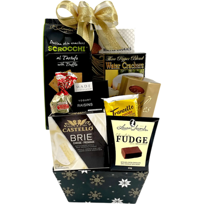 Sweet and Savoury Holiday Gift Basket, Gourmet Cookies & Snacks