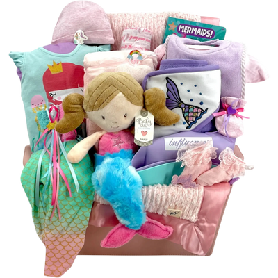 Mermaid Princess Has Arrived, Luxury Baby Girl Gift Basket