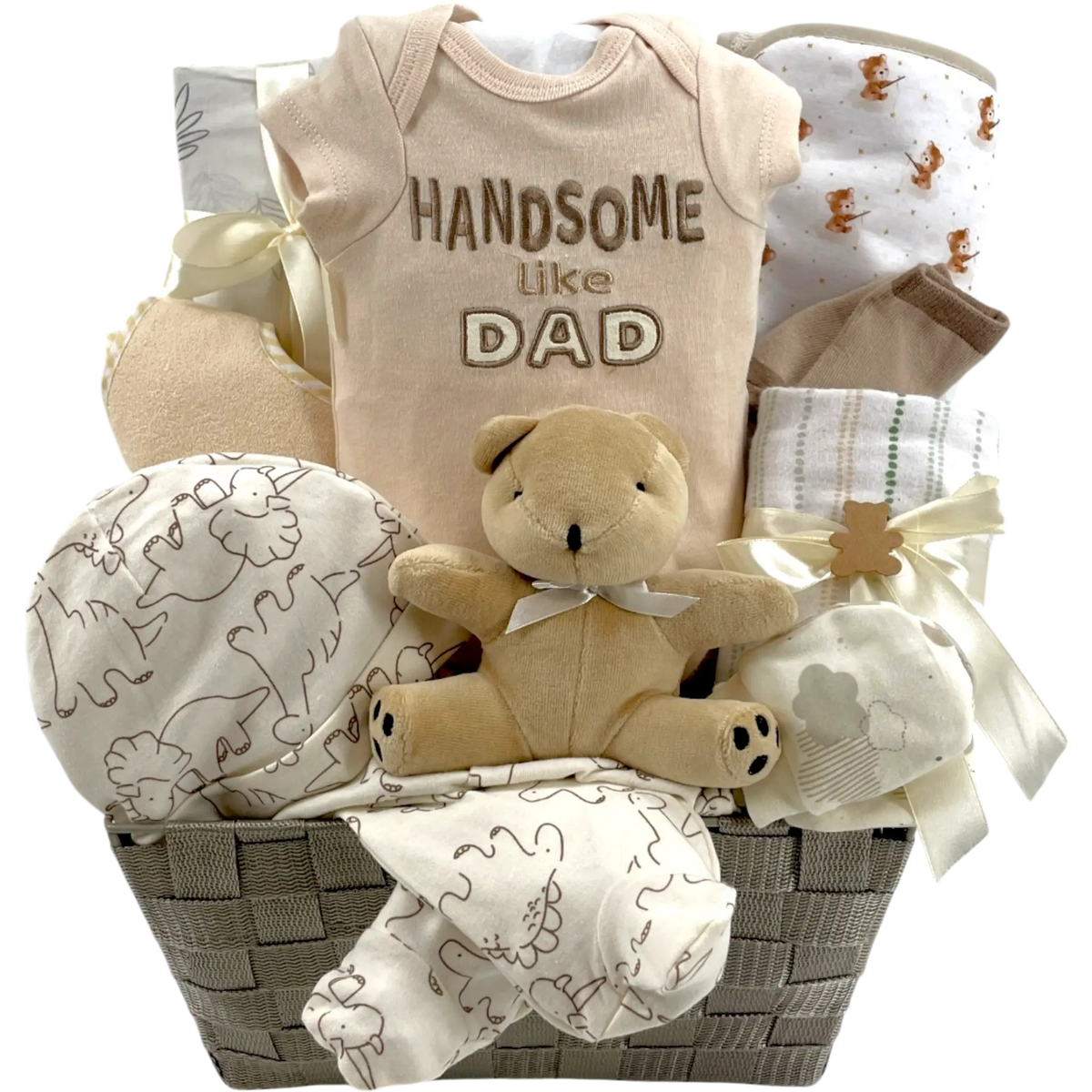 Handsome Like Dad Baby Boy Gift Basket