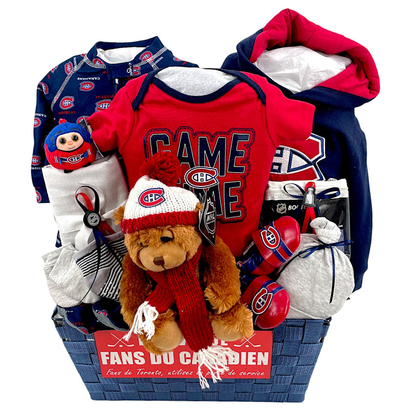 Montreal Canadiens Luxury Baby Basket Baby Boy Gift Basket