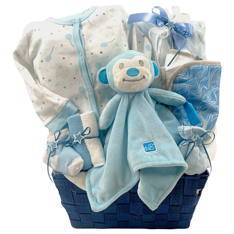 Welcome Baby Boy Baby Boy Gift Basket