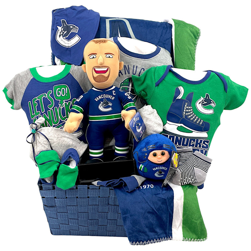 Vancouver Canucks Deluxe Baby Basket