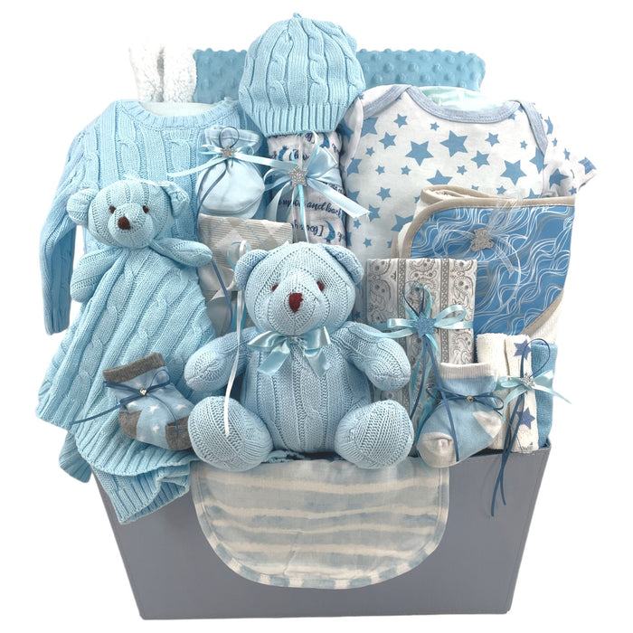 Precious Little Boy Baby Boy Gift Basket