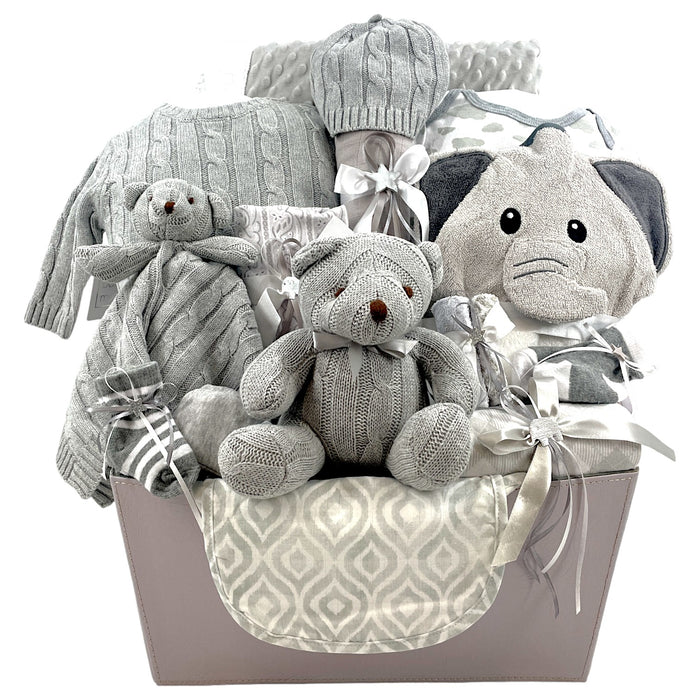 Natural Arrival Gender Neutral Baby Gift Basket