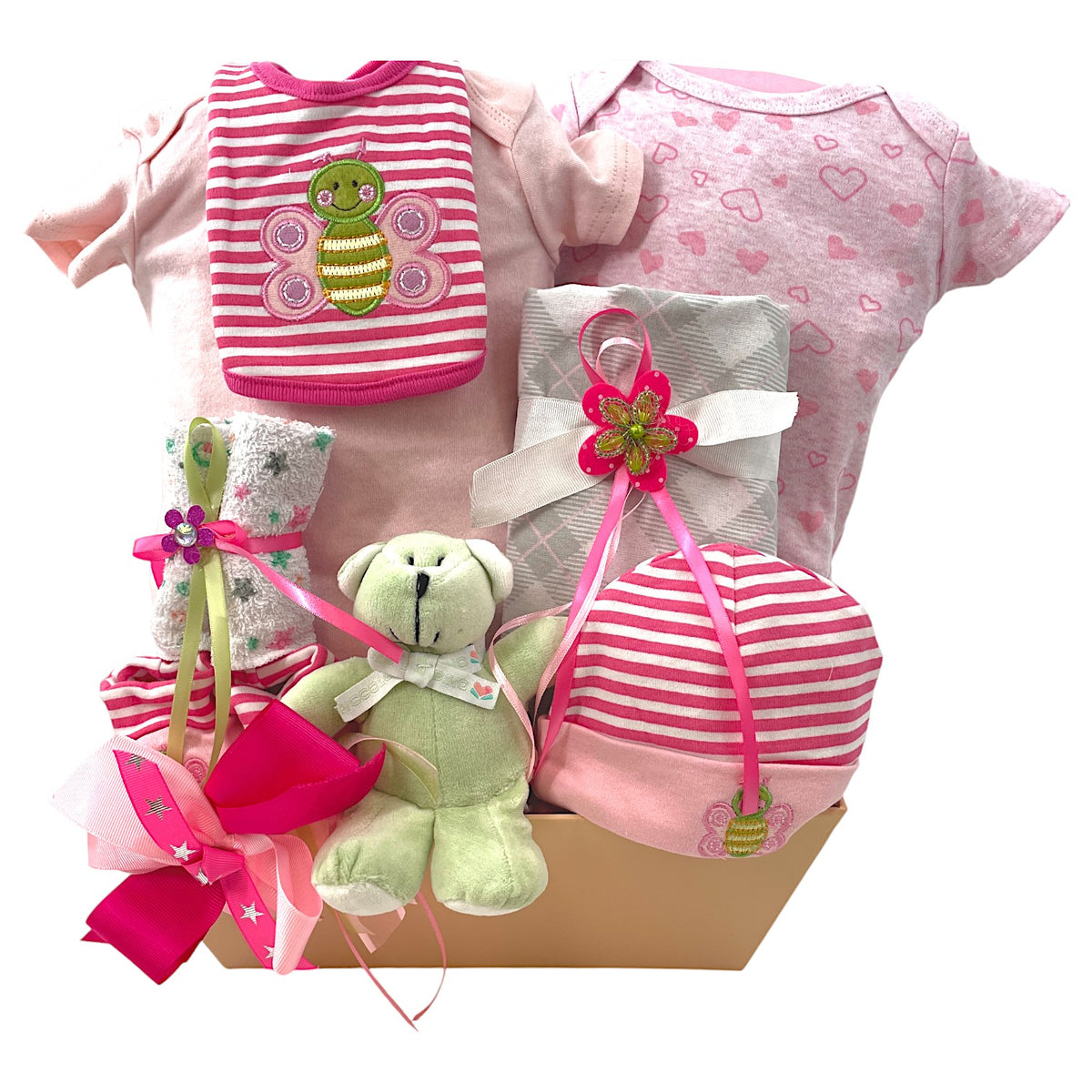 Butterfly Dreams Baby Girl Basket Baby Girl Gift Basket