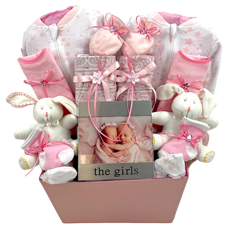 The Girls - Perfect for Twin Girls Twins Gift Basket