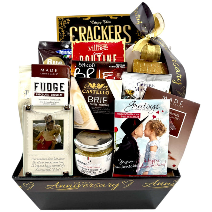 25th Anniversary Basket - Glitter Baskets - Gift Baskets