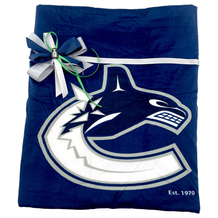 Future MVP: Vancouver Canucks Baby Blanket Personalized Baby Gifts