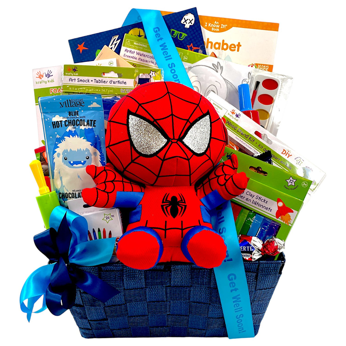 Spider-Man Get Well Gift Basket: Fun & Comfort for Recovering Kids get well gifts for kids