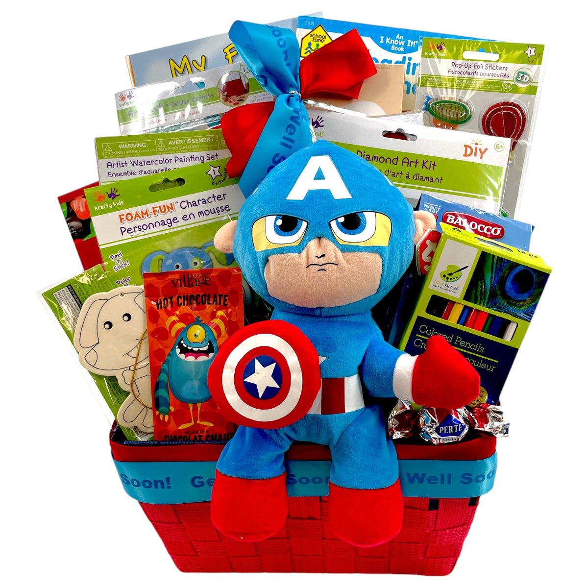 Captain's Dino Get Well Adventure – Creative Care Package for Kids get well gifts for kids