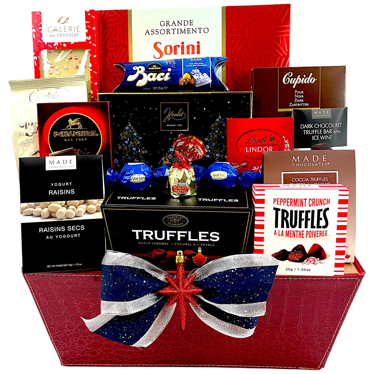 A Chocolate Addiction - Gourmet Italian & Belgian Christmas Gift Basket