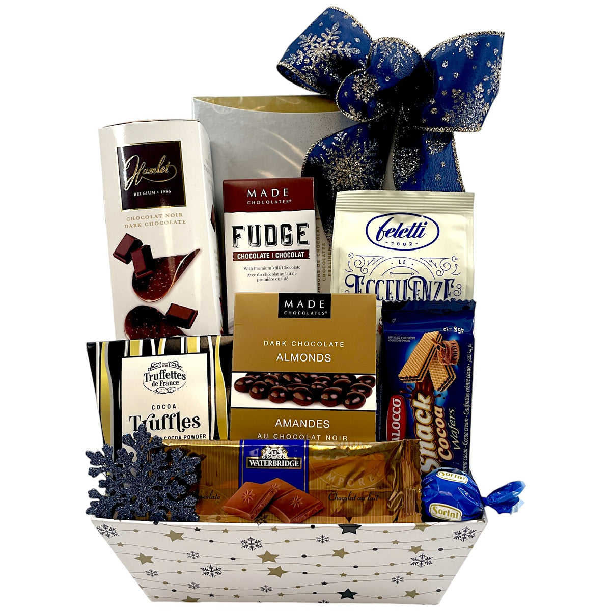 Chocolate Sensation - Belgian & Dark Chocolate Christmas Gift Basket