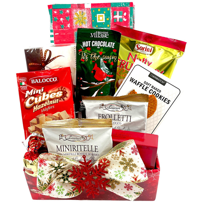 Chocolate and Cookie Sensation - Holiday Chocolate & Cookies Gift Basket