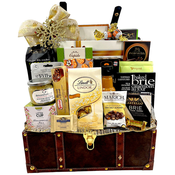 Elegantly Sensational: Gourmet Christmas Holiday Gift Basket with Italian Treats