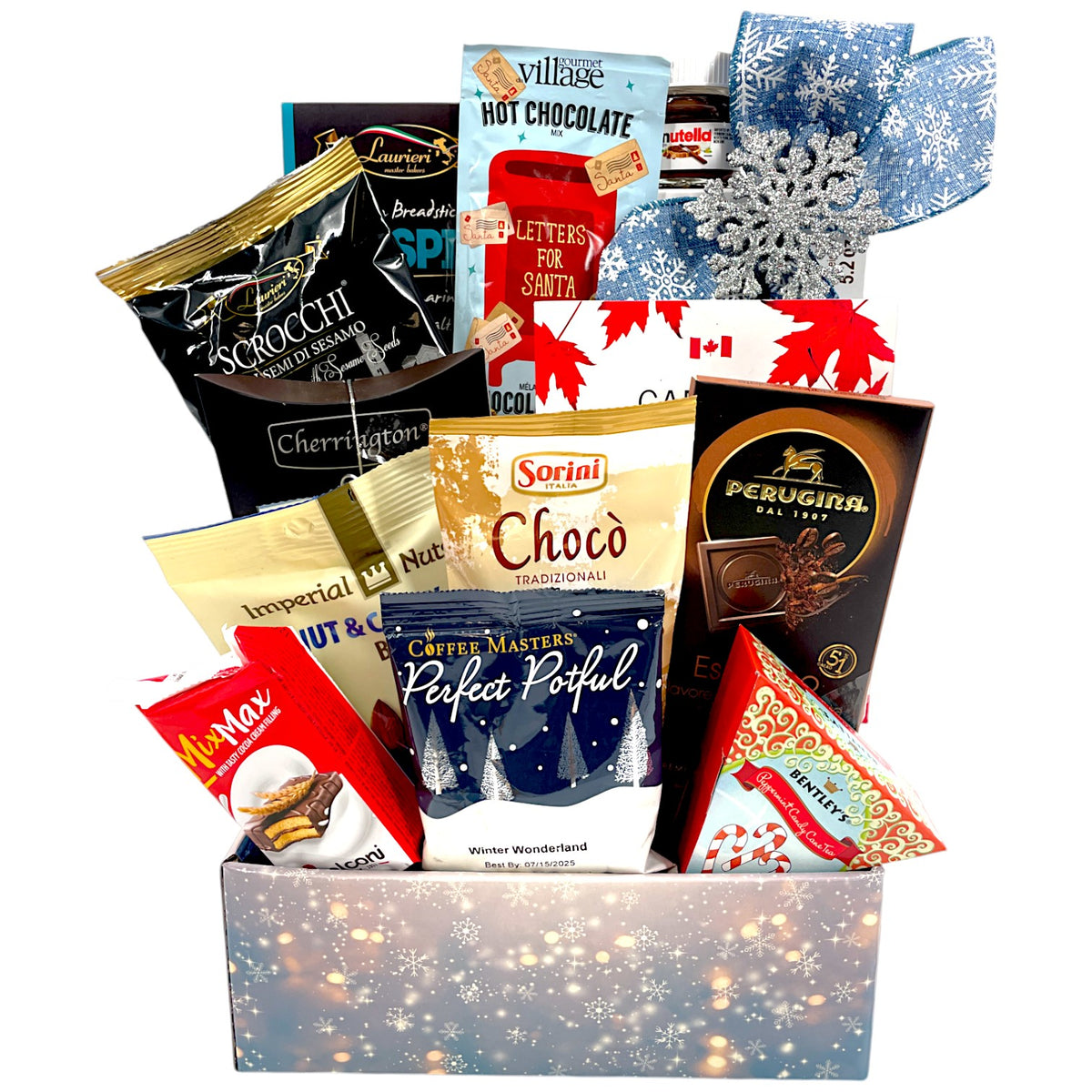 Holiday Snacks - Savory & Sweet Gourmet Treats Christmas Gift Basket