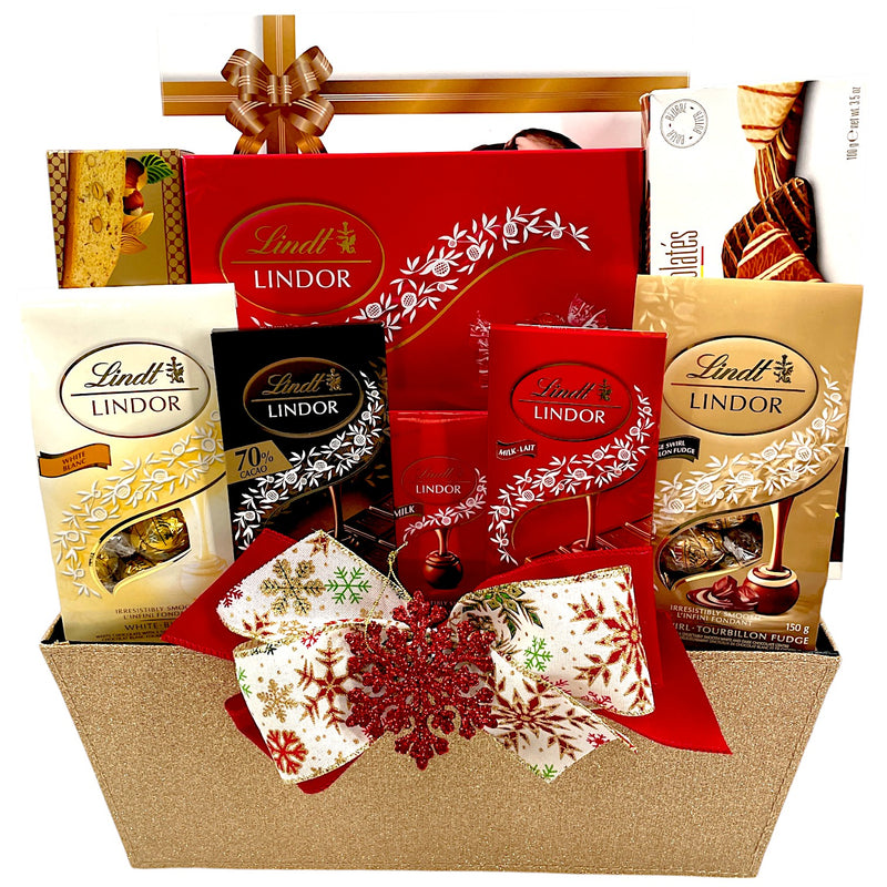 Lindt Chocolate Indulgence - Christmas Gift Basket