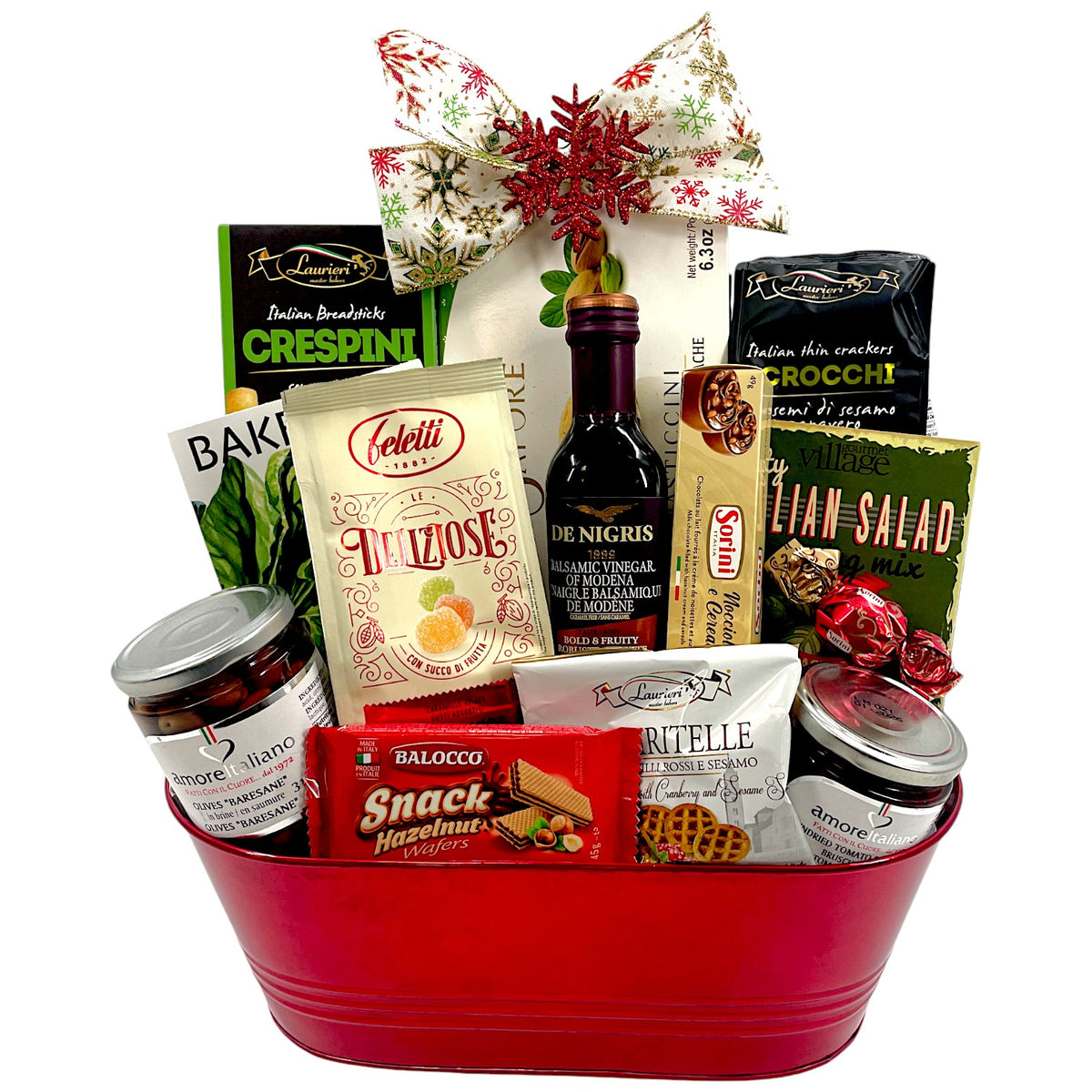 Little Italy Deluxe Gourmet Feast: Authentic Italian Christmas Gift Basket