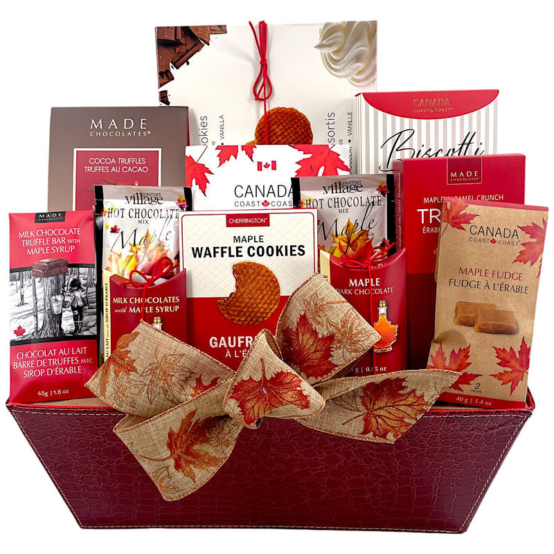 Maple Indulgence Gift Basket - Maple Flavored Treats & Chocolate