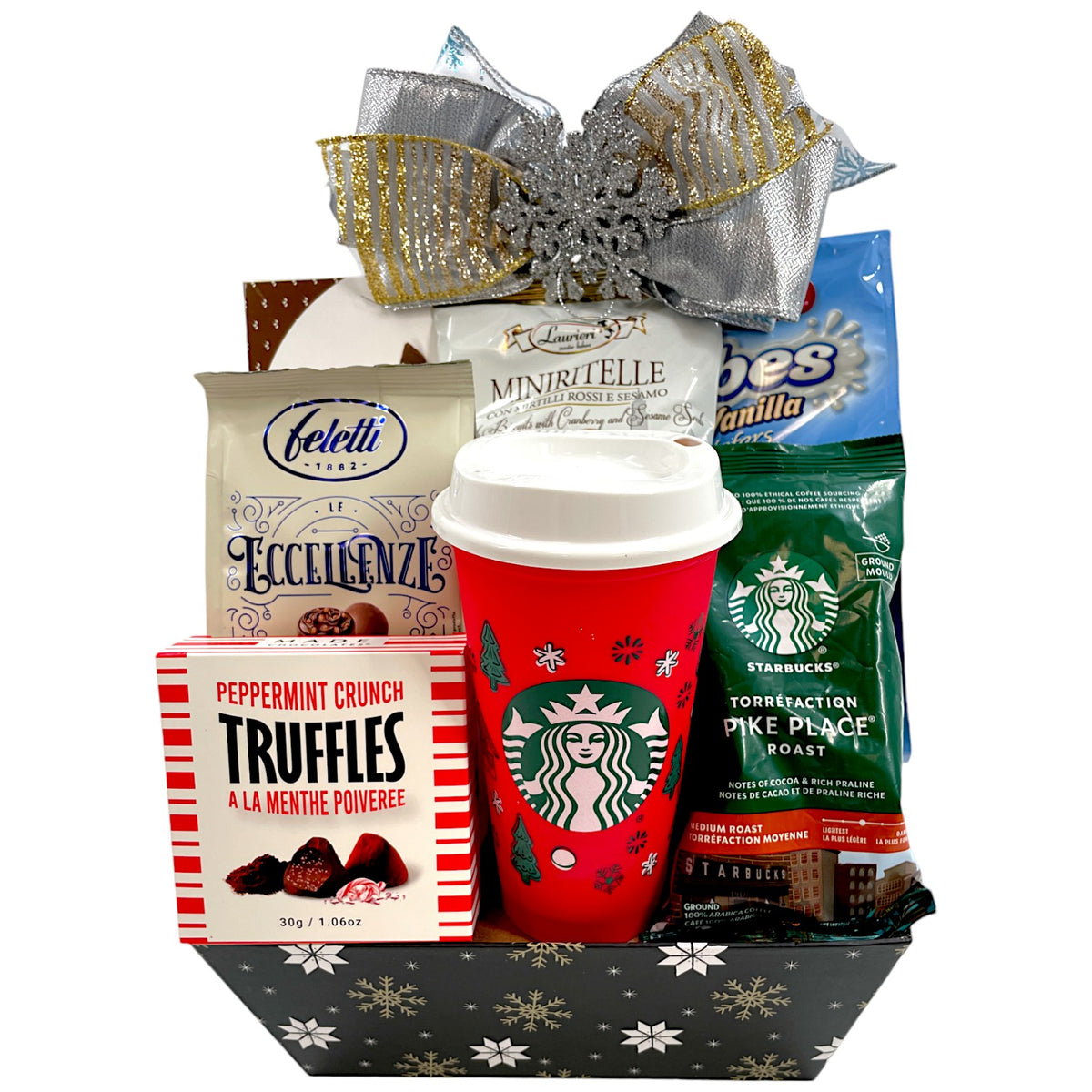 Starbucks and Cookie Delight Holiday Gift Basket