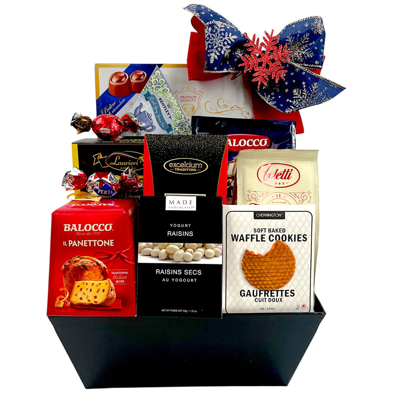 Supreme Delight Gift Basket - Italian Cookies & Premium Chocolates