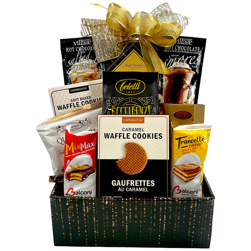 Sweet Comforts Holiday Collection - Gourmet Treats & Chocolates Gift Basket