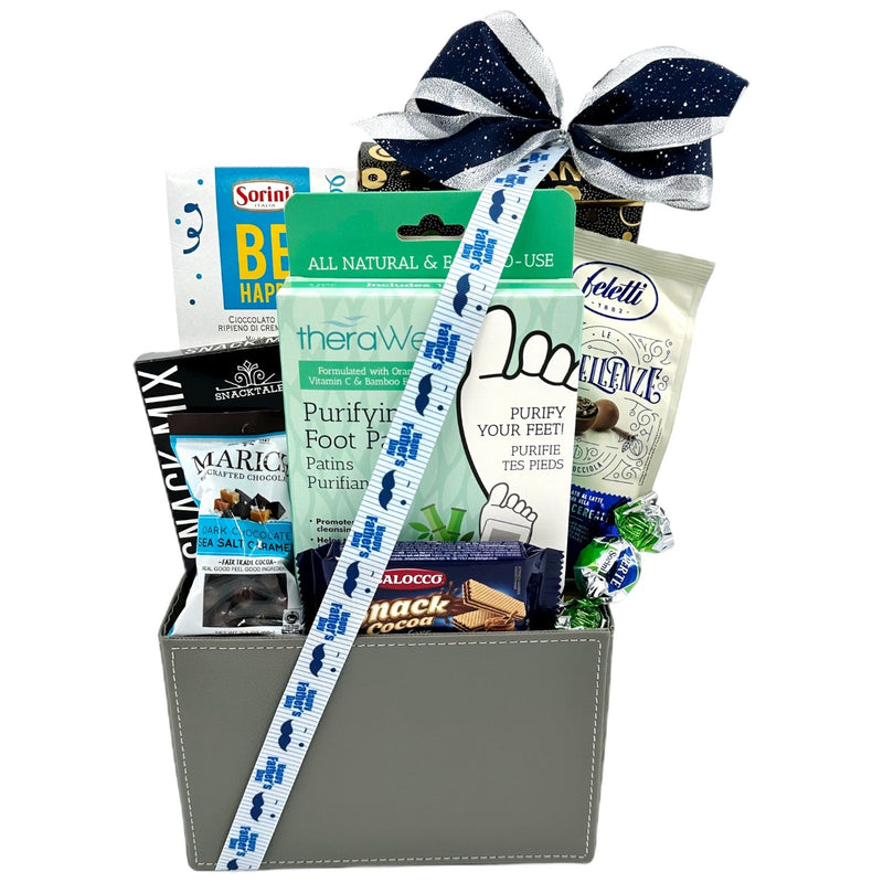 A Fathers Spa Delight - Glitter Baskets - Fathers Day Gift Baskets