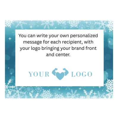 Add Your Company Logo to the Holiday Card in Your Gift Basket for Free - Glitter Baskets - 