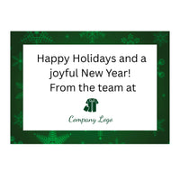 Add Your Company Logo to the Holiday Card in Your Gift Basket for Free - Glitter Baskets - 